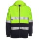 Hi Vis Full Zip Day + Night Fleecy hoodie 