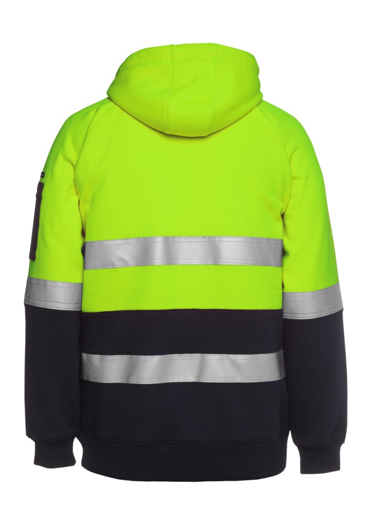 Hi Vis Full Zip Day + Night Fleecy hoodie 