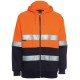 Hi Vis Full Zip Day + Night Fleecy hoodie 
