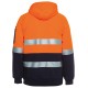 Hi Vis Full Zip Day + Night Fleecy hoodie 