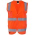 Hi Vis Orange (D+N) Zip Safety Vest