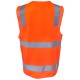 Hi Vis Orange (D+N) Zip Safety Vest