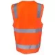 Hi Vis Orange (D+N) Zip Safety Vest