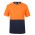 Hi Vis Cotton back Tee - Orange/Navy