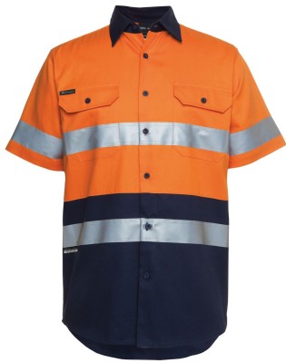 JB's Hi Vis S/S (D+N) 190G Work Shirt