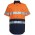 JB's Hi Vis S/S (D+N) 190G Work Shirt - Orange/Navy