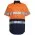 JB's Hi Vis S/S (D+N) 190G Work Shirt - Orange/Navy