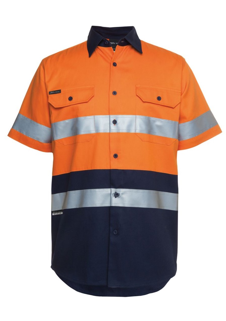 JB's Hi Vis S/S (D+N) 190G Work Shirt