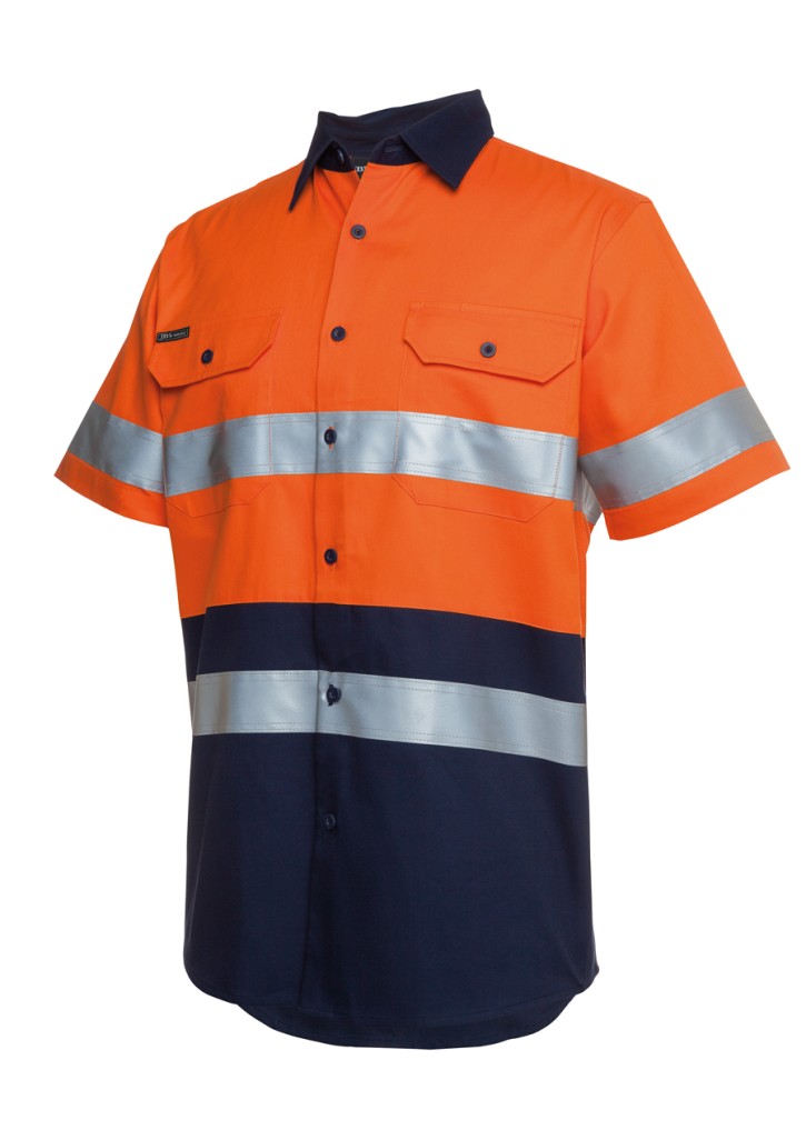 JB's Hi Vis S/S (D+N) 190G Work Shirt