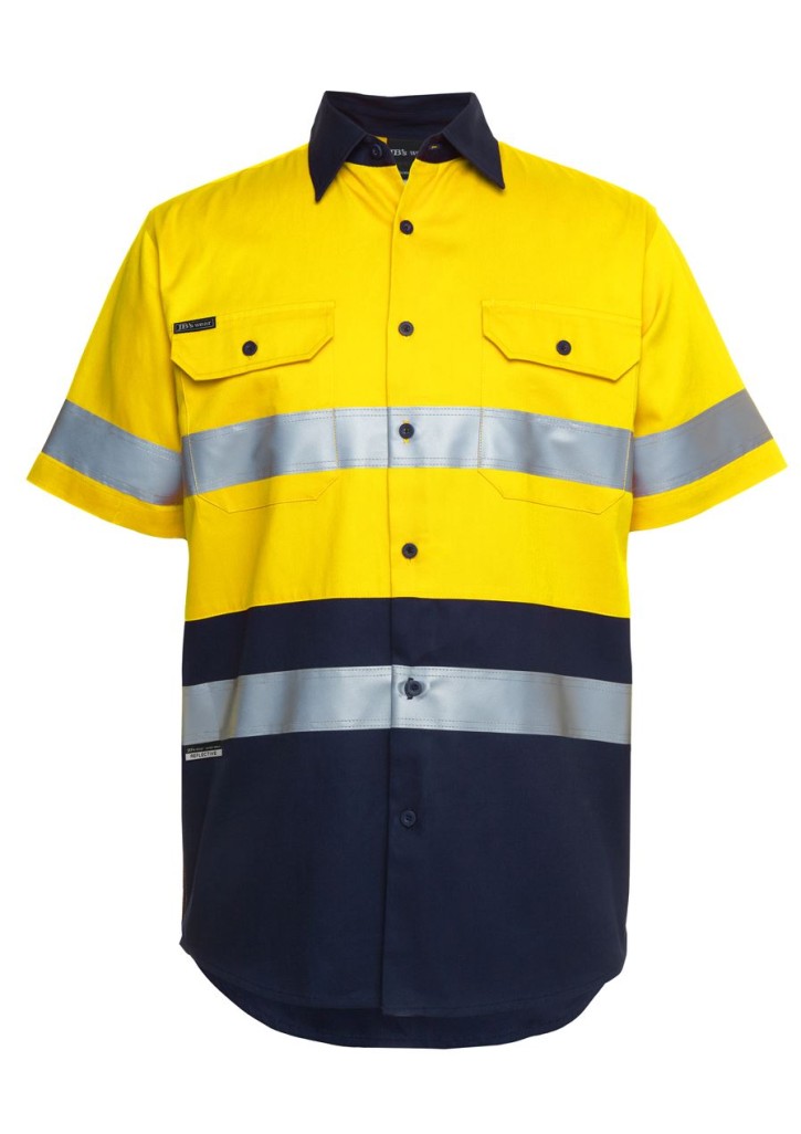 JB's Hi Vis S/S (D+N) 190G Work Shirt
