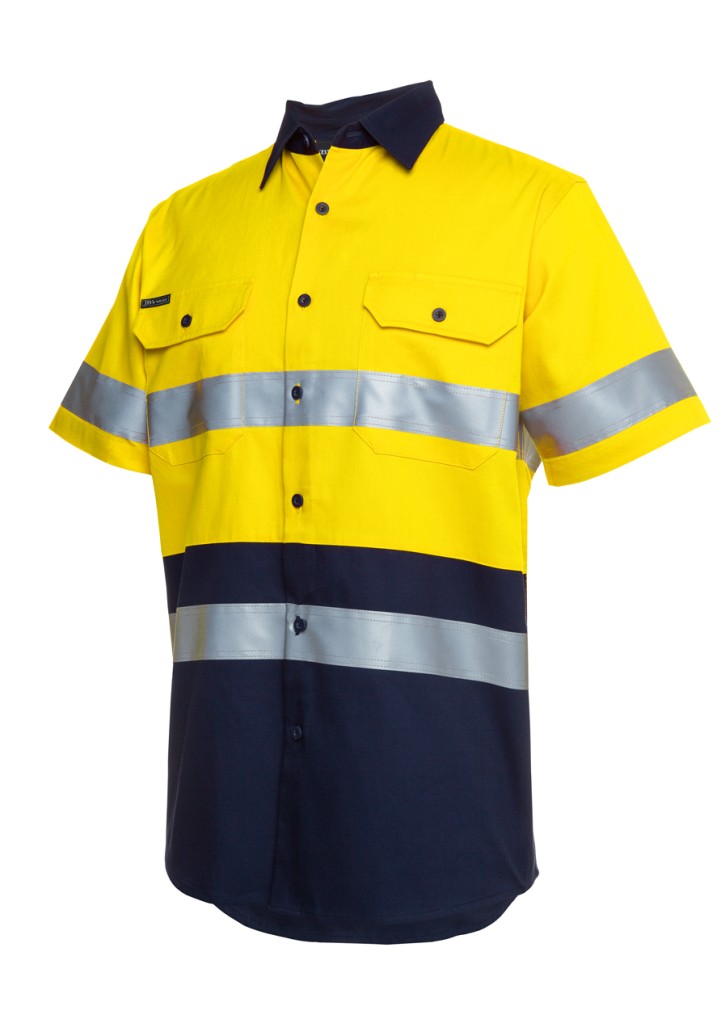 JB's Hi Vis S/S (D+N) 190G Work Shirt