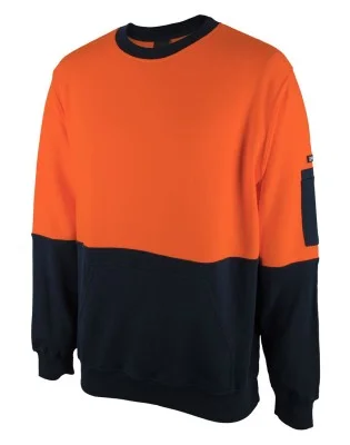 JB's Hi Vis 310 Cotton Crew Neck Fleece