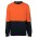 JB's Hi Vis 310 Cotton Crew Neck Fleece - Orange/Navy