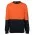 JB's Hi Vis 310 Cotton Crew Neck Fleece - Orange/Navy