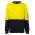 JB's Hi Vis 310 Cotton Crew Neck Fleece - Yellow/Navy