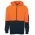 Hi Vis Full Zip Fleecy Hoodie - Orange/Navy
