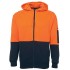 Hi Vis Full Zip Fleecy Hoodie