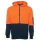 Hi Vis Full Zip Fleecy Hoodie