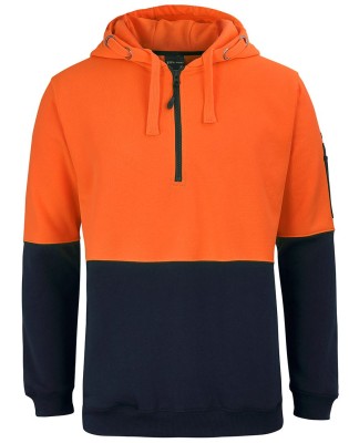 Hi Vis 1/2 Zip Hoodie