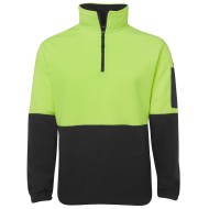 HI VIS 1/2 ZIP POLAR FLEECE