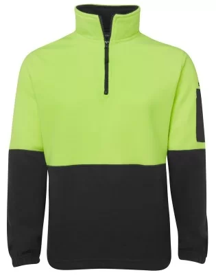 HI VIS 1/2 ZIP POLAR FLEECE