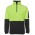 Hi Vis 1/2 Zip Segmented  Taped Hoodie - Lime/Navy