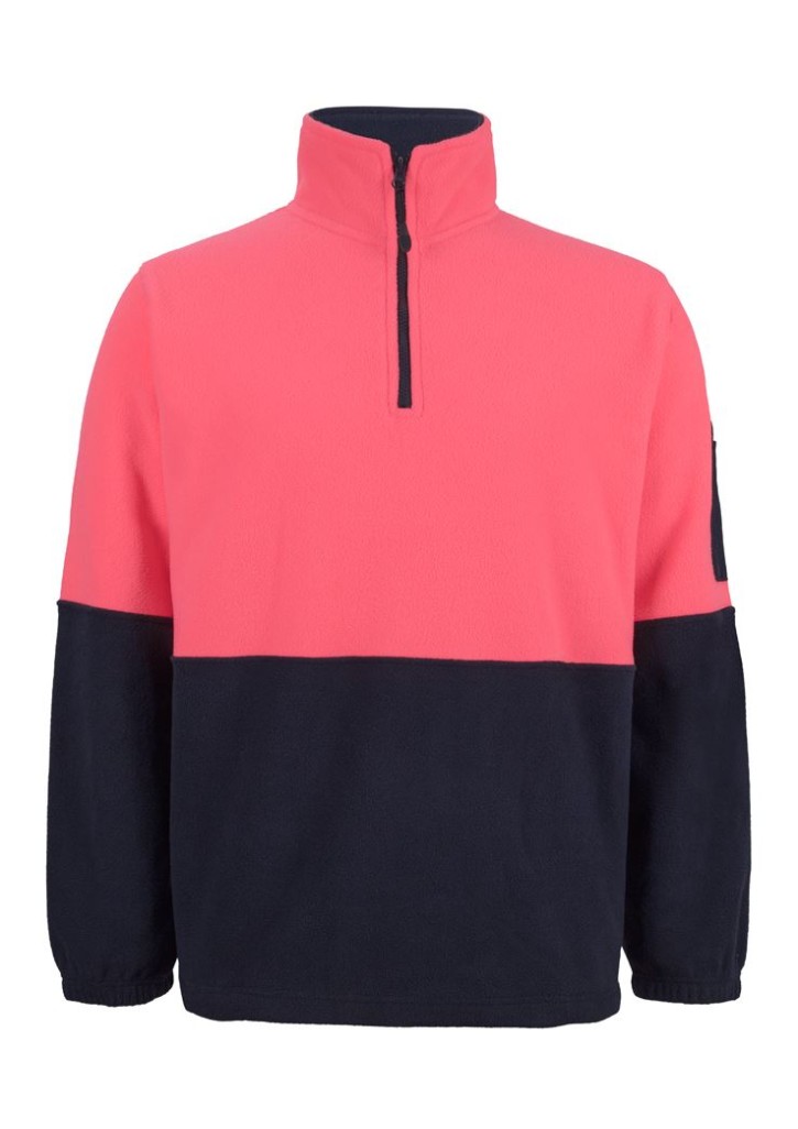 HI VIS 1/2 ZIP POLAR FLEECE