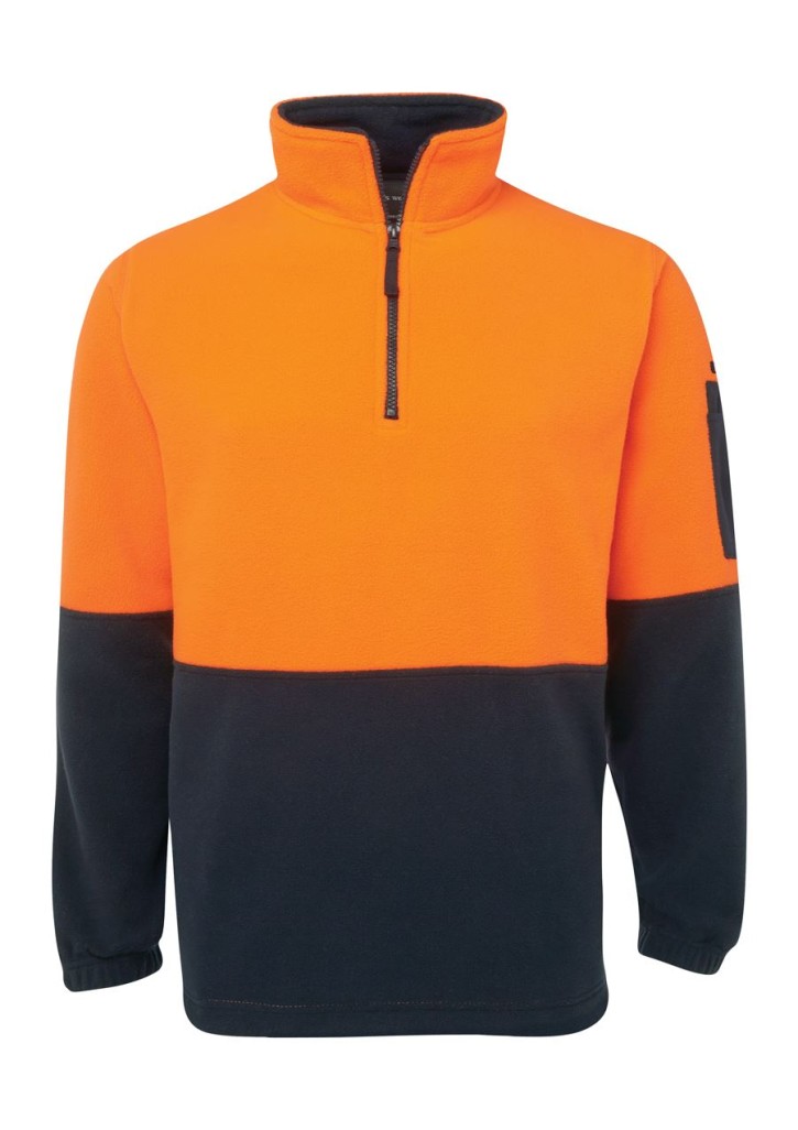 HI VIS 1/2 ZIP POLAR FLEECE