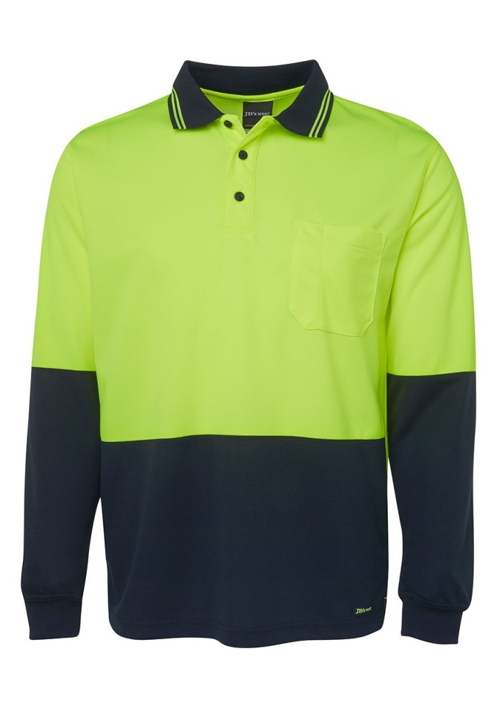 JB's Hi-Vis L/S Traditional Polo