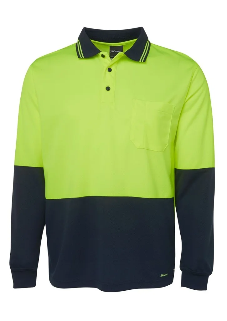 JB's Hi-Vis L/S Traditional Polo