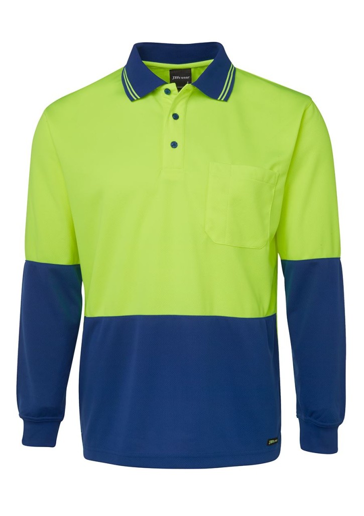 JB's Hi-Vis L/S Traditional Polo