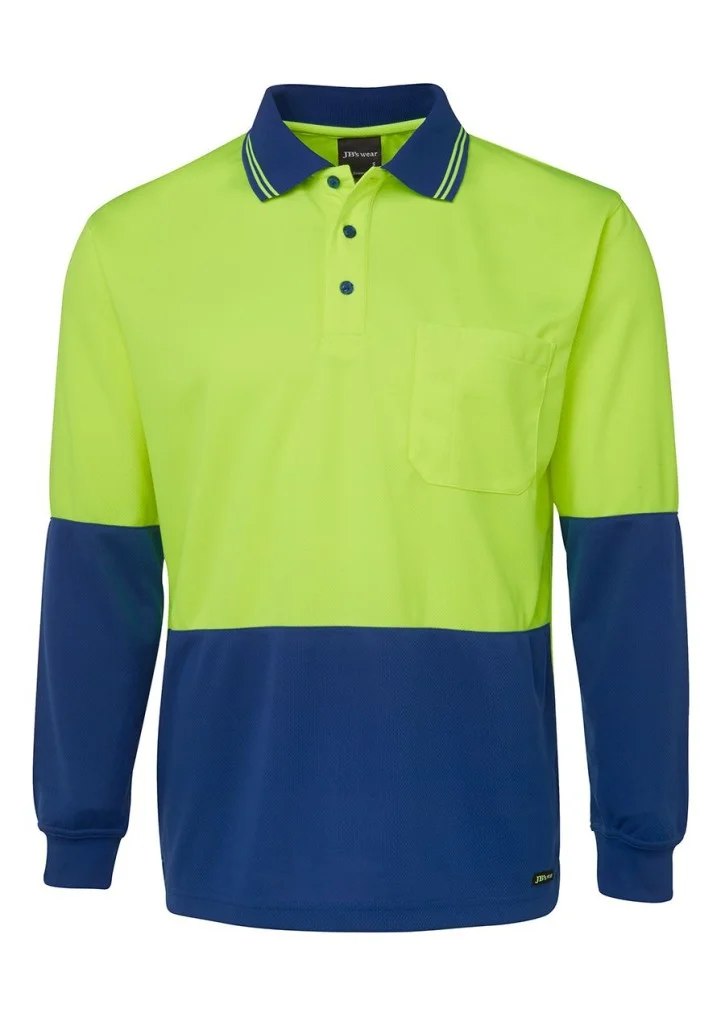 JB's Hi-Vis L/S Traditional Polo