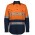 JB's Hi-Vis (D+N) Close Front L/S 150G Work Shirt - Orange/Navy