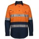 JB's Hi-Vis (D+N) Close Front L/S 150G Work Shirt