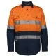 JB's Hi-Vis (D+N) Close Front L/S 150G Work Shirt