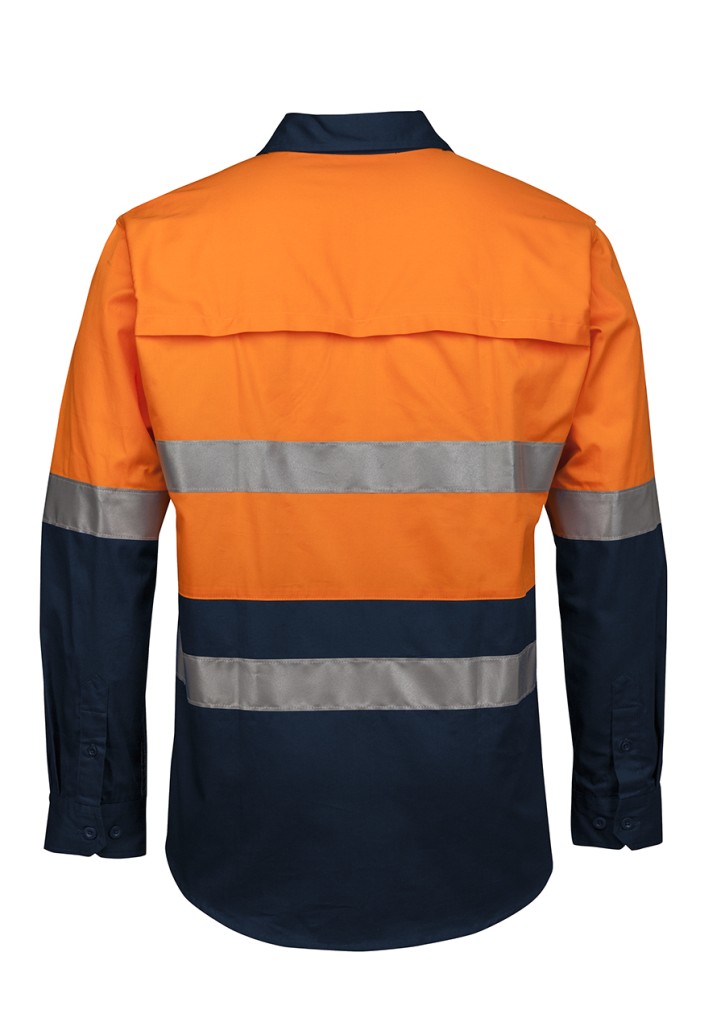 JB's Hi-Vis (D+N) Close Front L/S 150G Work Shirt