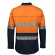 JB's Hi-Vis (D+N) Close Front L/S 150G Work Shirt