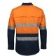 JB's Hi-Vis (D+N) Close Front L/S 150G Work Shirt