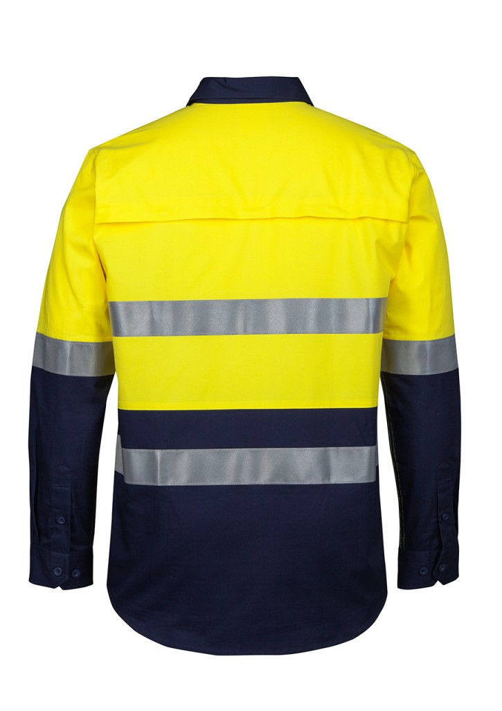 JB's Hi-Vis (D+N) Close Front L/S 150G Work Shirt