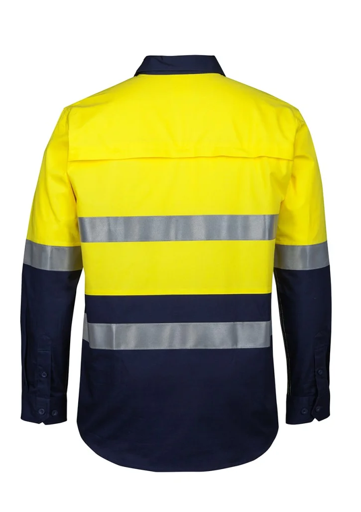JB's Hi-Vis (D+N) Close Front L/S 150G Work Shirt