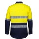 JB's Hi-Vis (D+N) Close Front L/S 150G Work Shirt