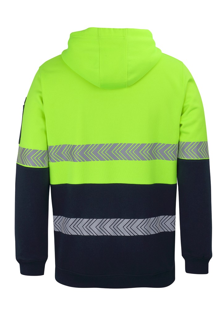 Hi Vis 1/2 Zip Segmented  Taped Hoodie