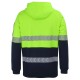 Hi Vis 1/2 Zip Segmented  Taped Hoodie