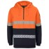 Hi Vis 1/2 Zip Segmented  Taped Hoodie