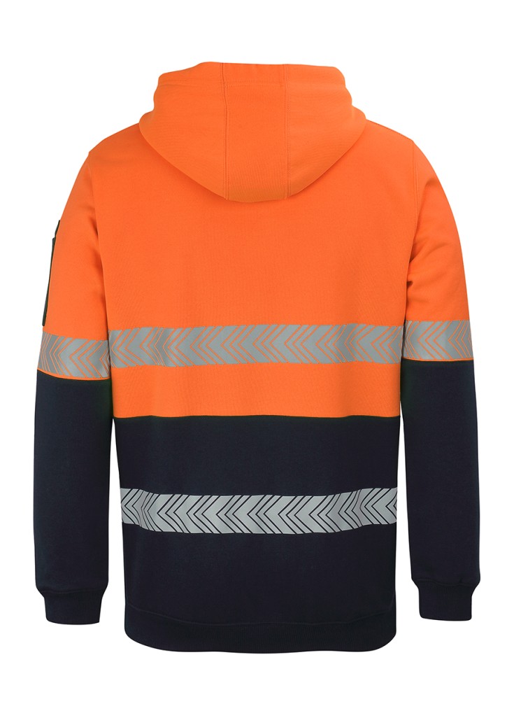 Hi Vis 1/2 Zip Segmented  Taped Hoodie