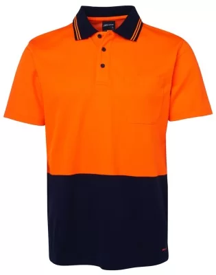 JB's HV Non Cuff S/S Cotton Back Polo