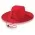 Poly Viscose Slouch Hat - Red