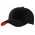 Contrast Cap - Black,Red