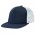Flat Peak Trucker - Navy,White