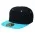 Urban Youth Snapback - Black,Aqua